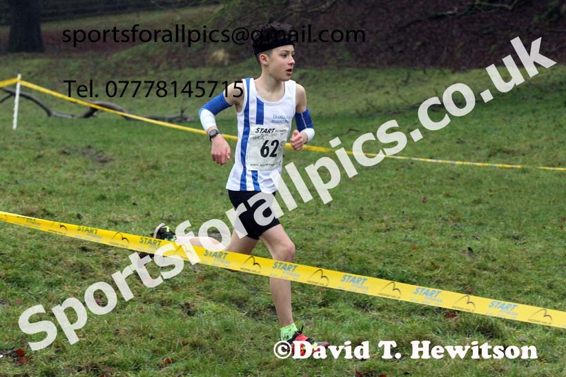 Boys under-15s, NECAA Junior Cross Country Relays, Thornley Farm, Peterlee, Saturday, December 12th. Photo: David T. Hewitson/Sports for All Pics